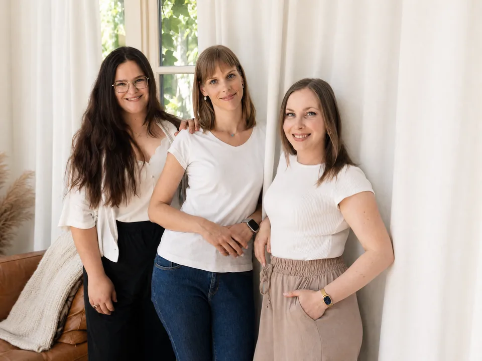 Nutriční poradkyně Zdravého stravování, zleva Lucie Šebíková, Pavlína Krčková a Eva Podešvová